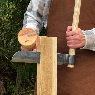 Hand-Forged Wood Splitting Froe, 25.5 cm / 10 in