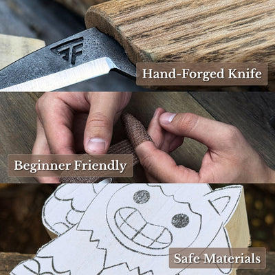 Smiley Monster — DIY Carving Kit for Beginners