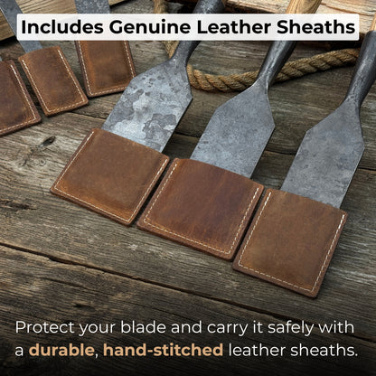 Ensemble de 7 ciseaux à bois longs