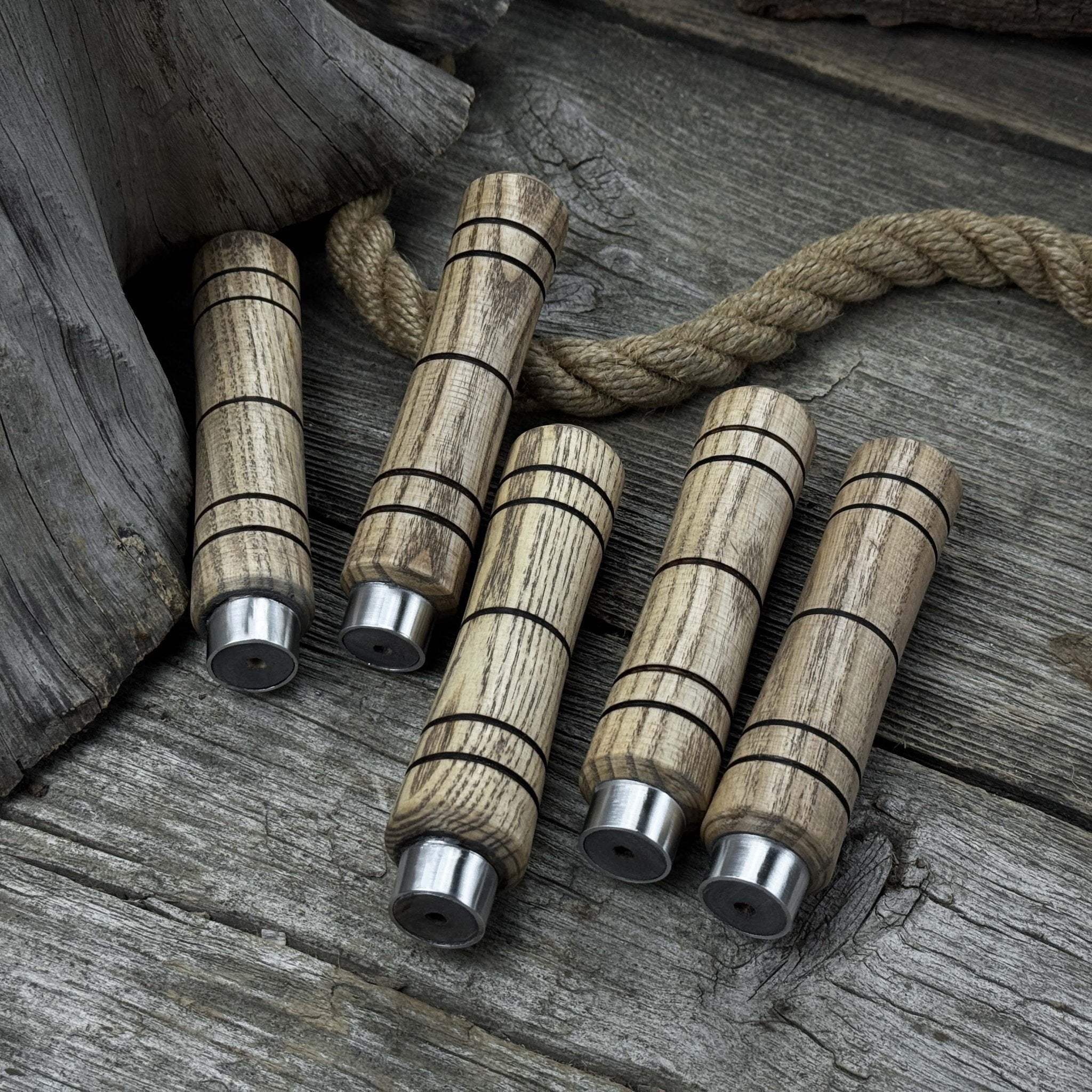 5 - Piece Ash Wood Handle Set - 3