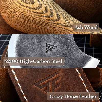 5-Piece Leather Working Tool Set With Nylon Mallet - 8