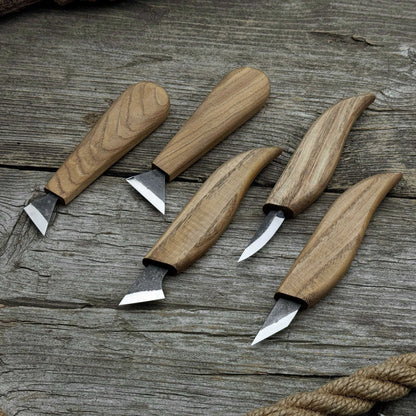 5 - Piece Whittling Carving Knife Set - 7