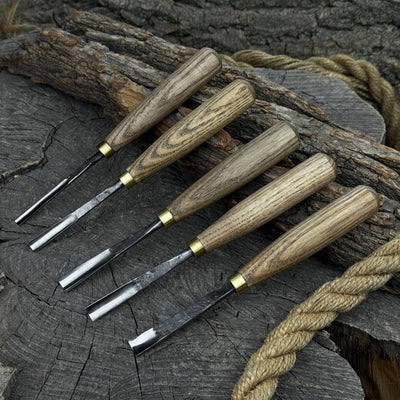 5 - Piece Wood Carving Chisel & Gouge Set - 3