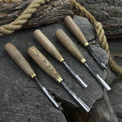5 - Piece Wood Carving Chisel & Gouge Set - 1