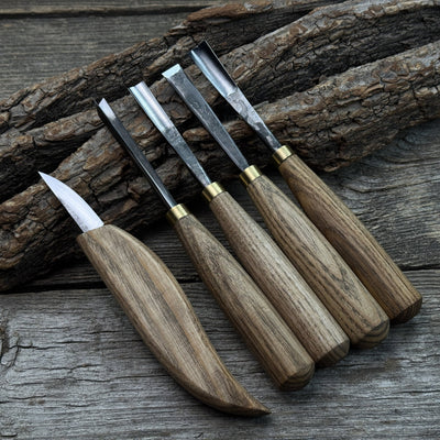 5 - Piece Wood Carving Tool Set – For Fine Detail & Relief - 9