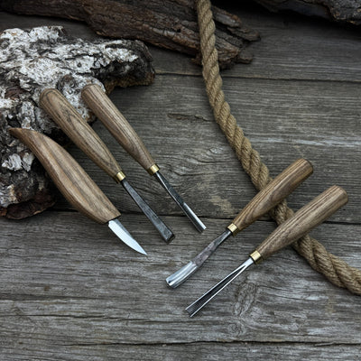 5 - Piece Wood Carving Tool Set – For Fine Detail & Relief - 10