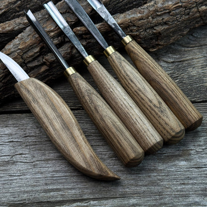 5 - Piece Wood Carving Tool Set – For Fine Detail & Relief - 8