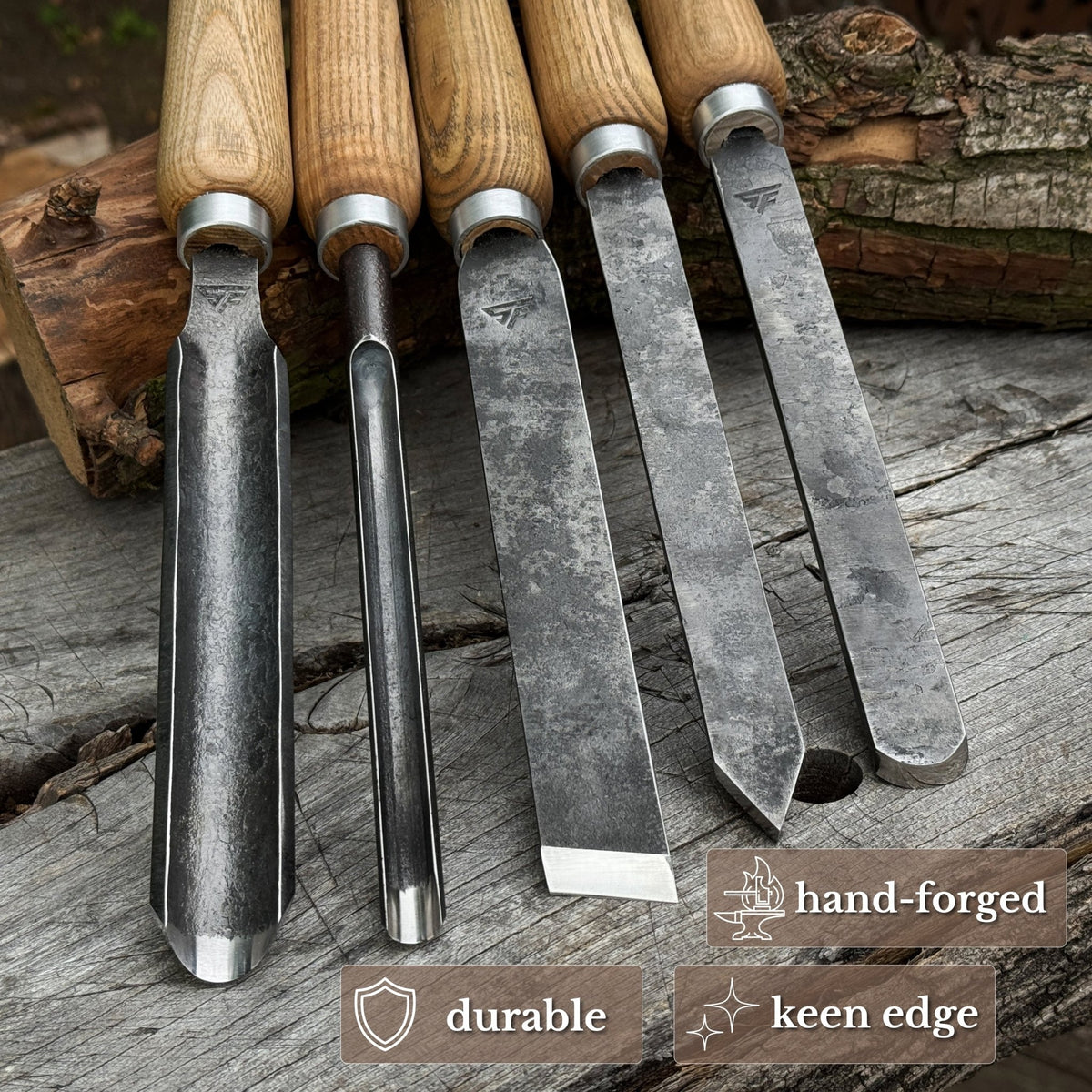 5-Piece Woodturning Tools Set - 2