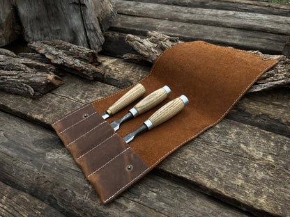 5 Pocket Leather Tool Case - 2