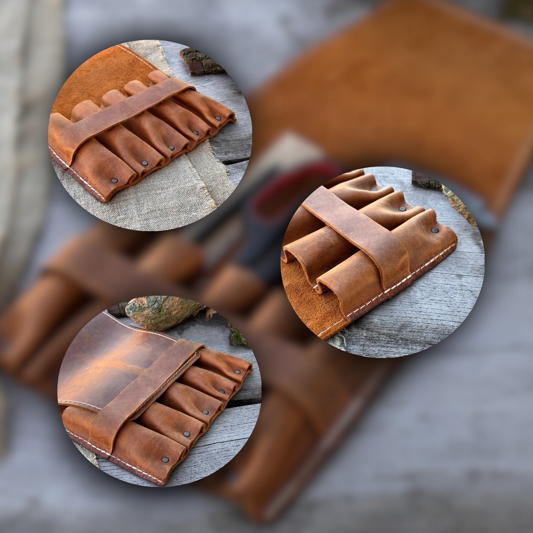 5 - Pocket Leather Tool Case - 7