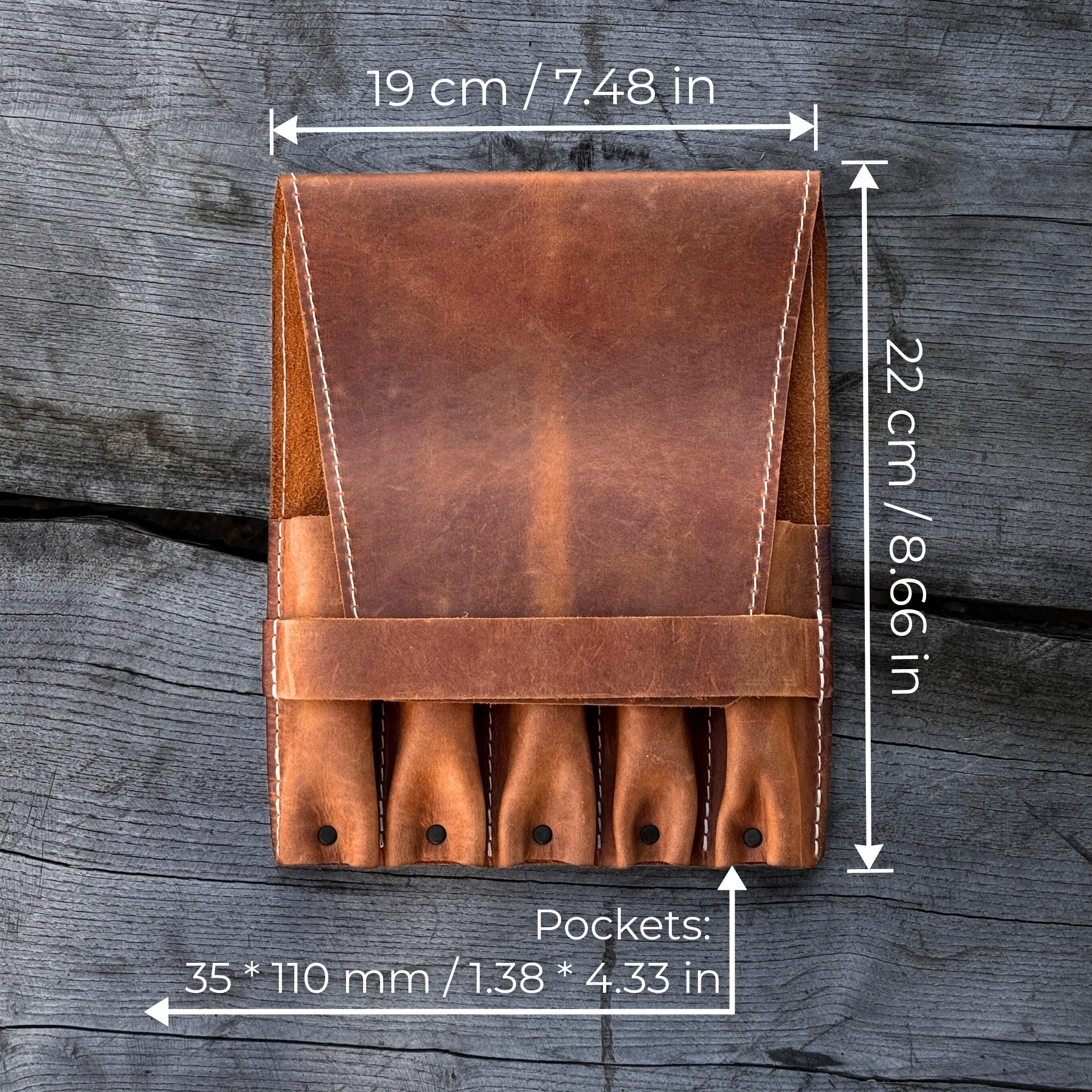 5 - Pocket Leather Tool Case - 2