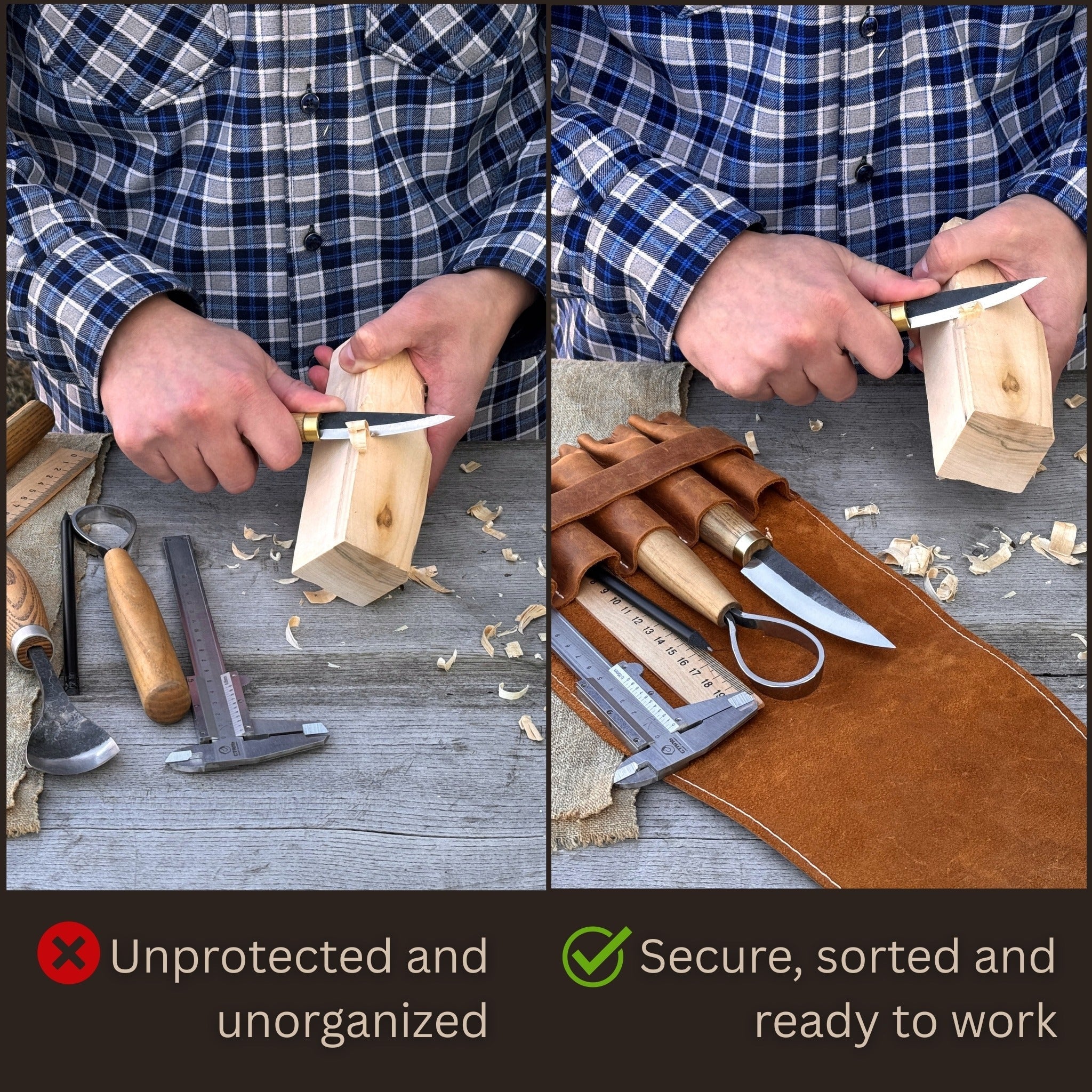 5 - Pocket Leather Tool Case - 10