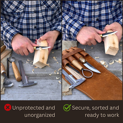 5 - Pocket Leather Tool Case - 10