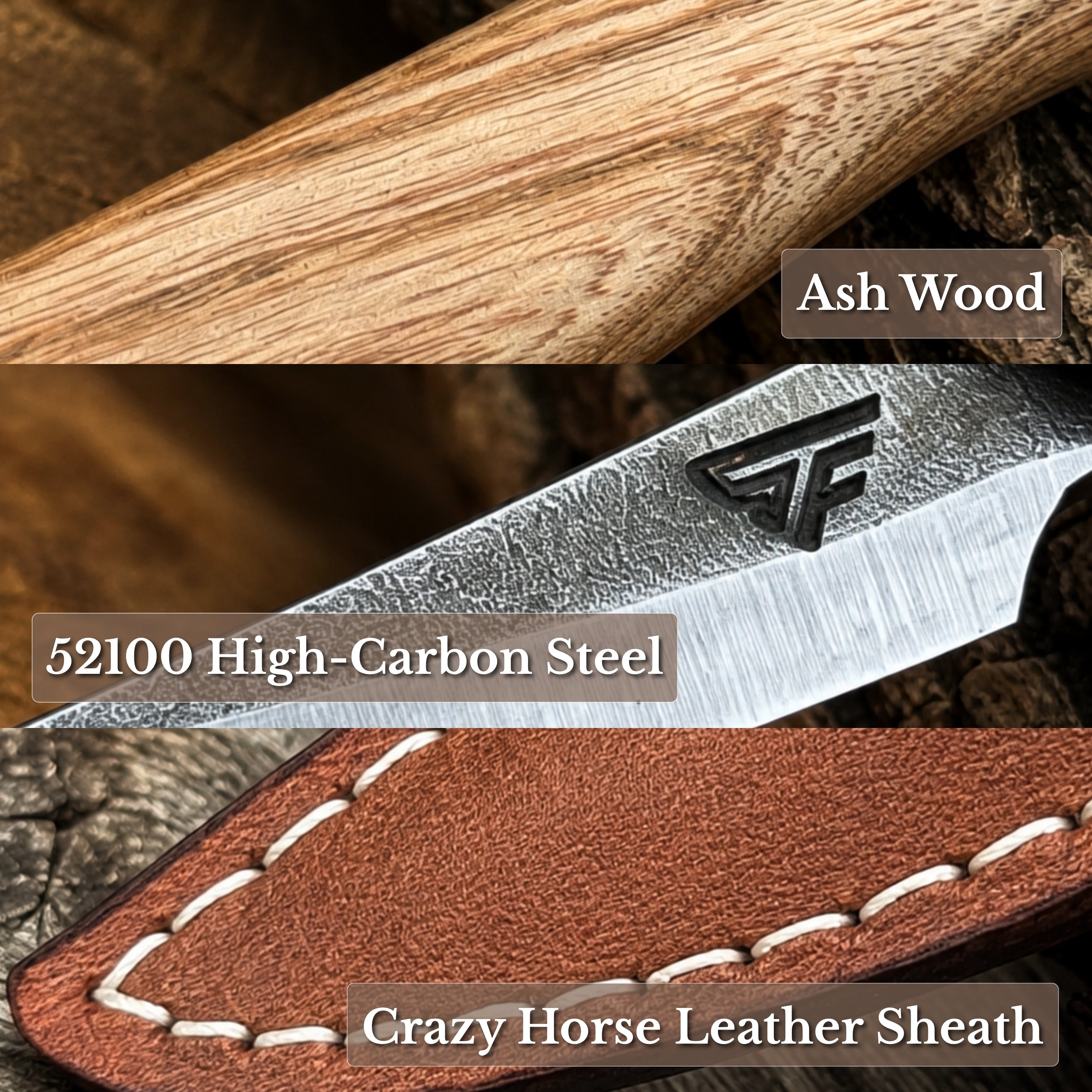 Whittling Sloyd Knife with Leather Sheath, 5.5 cm (2.16 inches)
