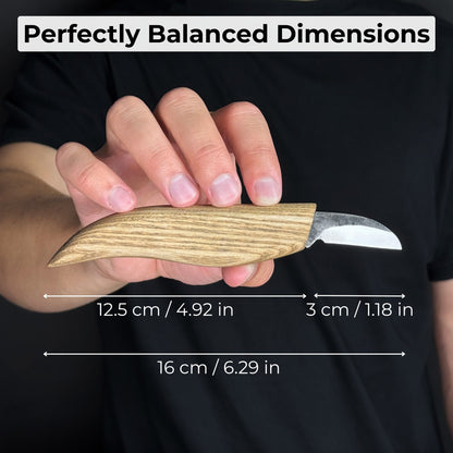 Couteau à découper les copeaux forgé à la main, lame 4 cm (1,6 pouces)