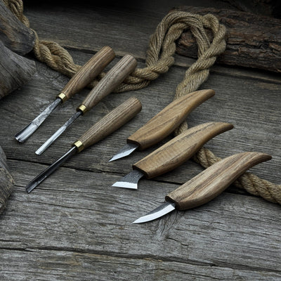 6 - Piece Carving Knife, Chisel & Gouge Set - 4