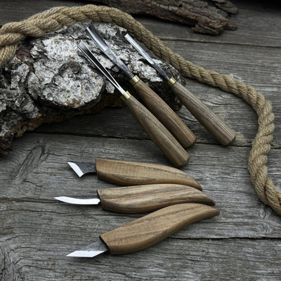 6 - Piece Carving Knife, Chisel & Gouge Set - 9