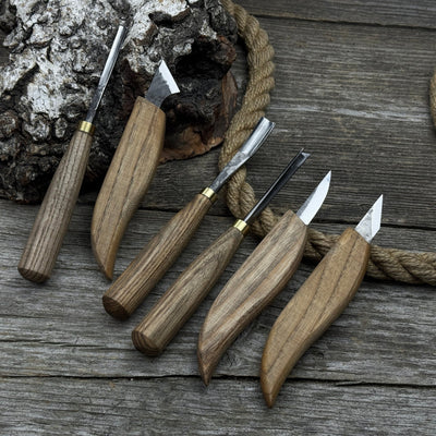 6 - Piece Carving Knife, Chisel & Gouge Set - 10