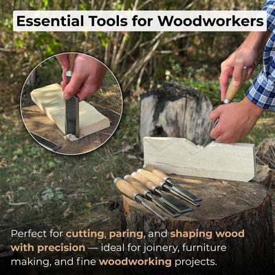 6 - Piece Wood Carving Chisel Set - 8