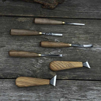 6 - Piece Wood Carving Tool Set – Knives, Gouges & Chisels for Detail Work - 2