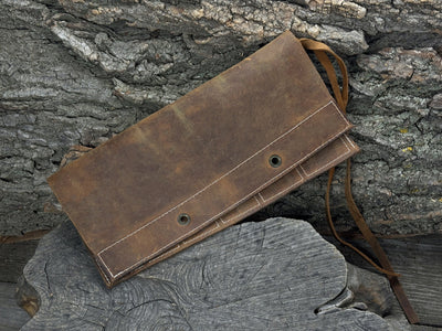 6 Pocket Leather Chisel Roll - 3