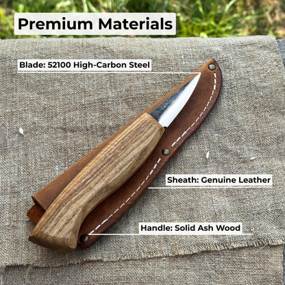 Couteau à découper les copeaux forgé à la main, lame 4 cm (1,6 pouces)