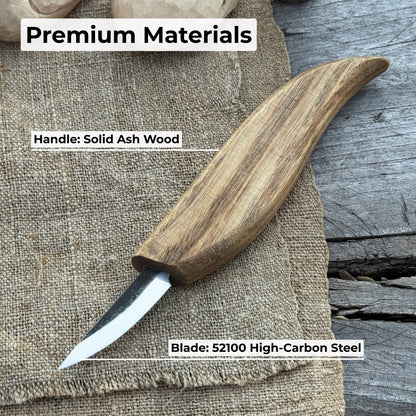 Couteau à découper les copeaux forgé à la main, lame 4 cm (1,6 pouces)