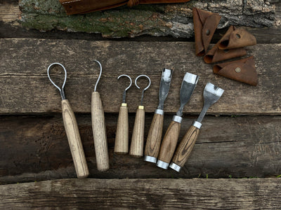 7 - Piece Spoon/Bowl Carving Tool Set - 7