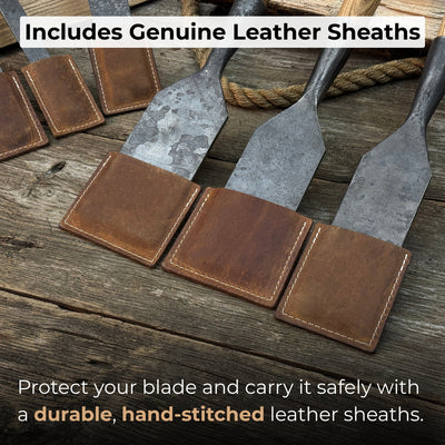 7 - Piece Long Timber Framing Chisel Set - 4