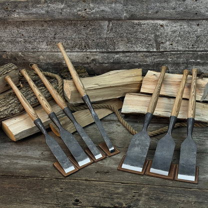 7 - Piece Long Timber Framing Chisel Set - 1