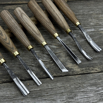 7 - Piece Wood Carving Chisel & Gouge Set - 4