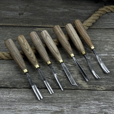 7 - Piece Wood Carving Chisel & Gouge Set - 1