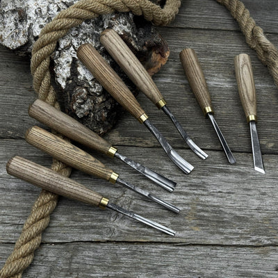 7 - Piece Wood Carving Chisel & Gouge Set - 7