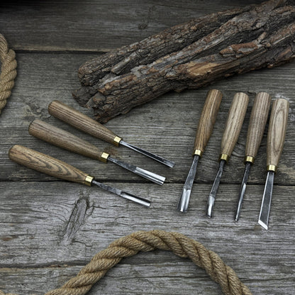 7 - Piece Wood Carving Chisel & Gouge Set - 10