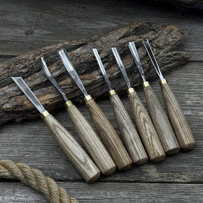 7 - Piece Wood Carving Chisel & Gouge Set - 9