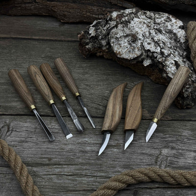 7 - Piece Wood Carving Tool Set - 8