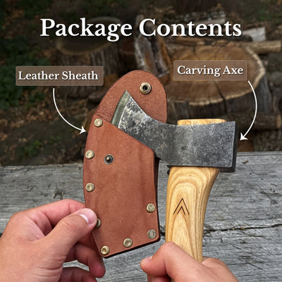 Axe with Leather Sheath