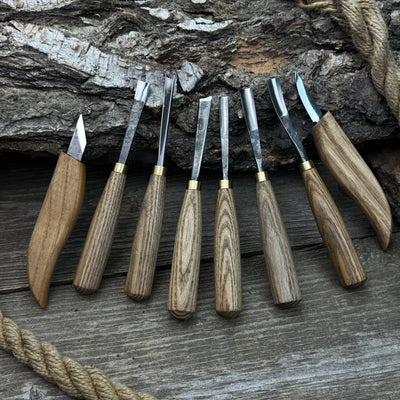 8 - Piece Large Wood Carving Tool Set - 5
