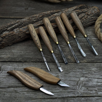 8 - Piece Large Wood Carving Tool Set - 4
