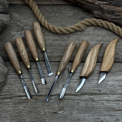 8 - Piece Large Wood Carving Tool Set - 1
