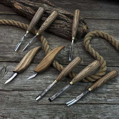 8 - Piece Large Wood Carving Tool Set - 6