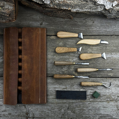 8 - Piece Spoon Carving Tool Set with Sharpening Board - 10