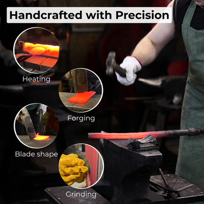 Leather Round Knife, 10 cm (3.9 inches) - 8