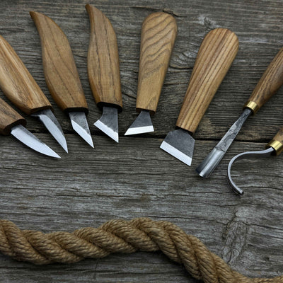 9 - Piece Spoon Carving Tool Set with Sharpening Board - 3