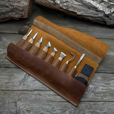 9 - Piece Spoon Carving Tool Set with Sharpening Board - 1