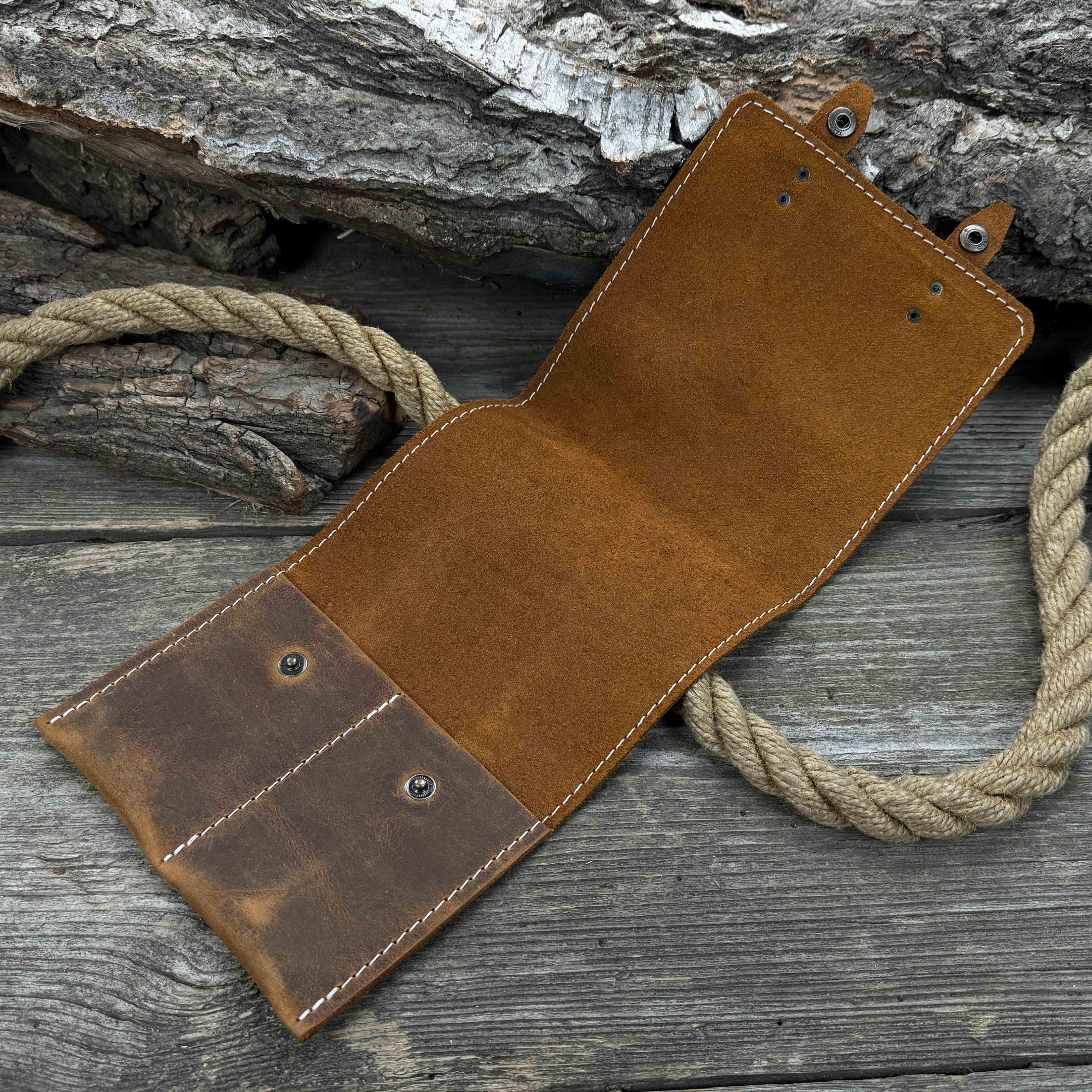 2 Pocket Leather Tool Case