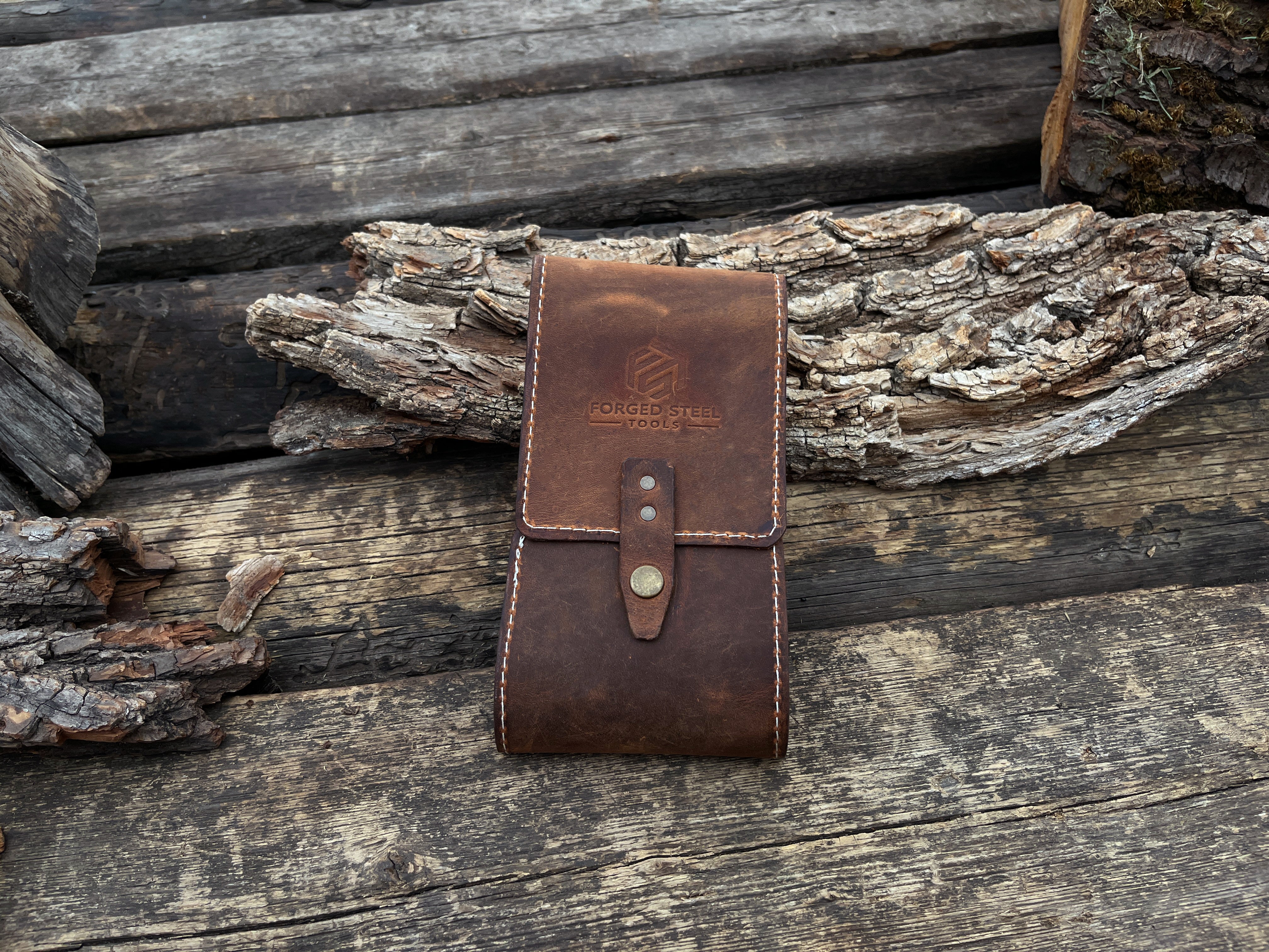 FST 2 Pocket Leather Tool Case