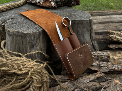 FST 2 Pocket Leather Tool Case