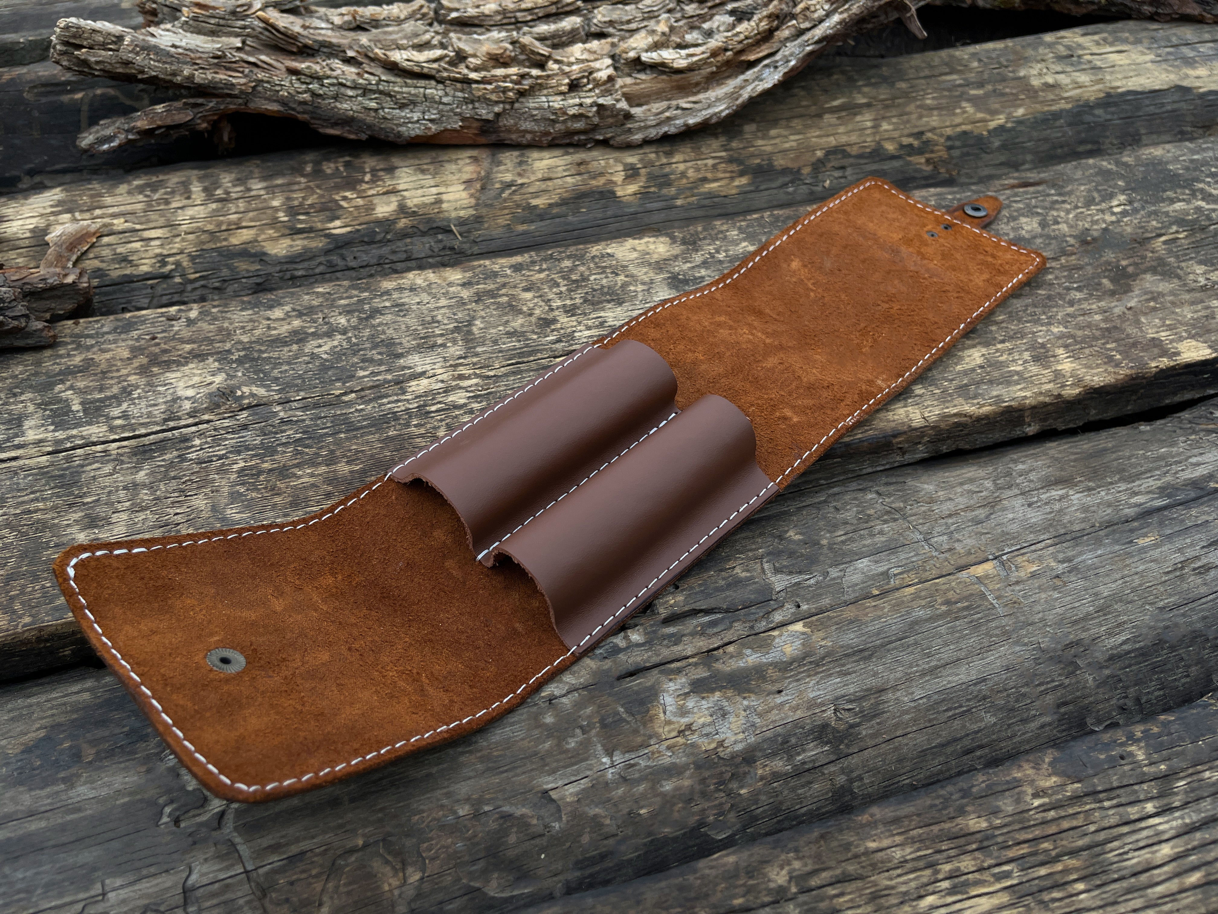 FST 2 Pocket Leather Tool Case