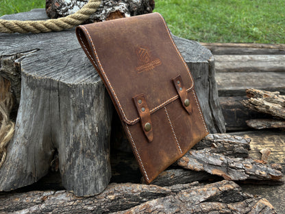 2 Pocket Leather Tool Case